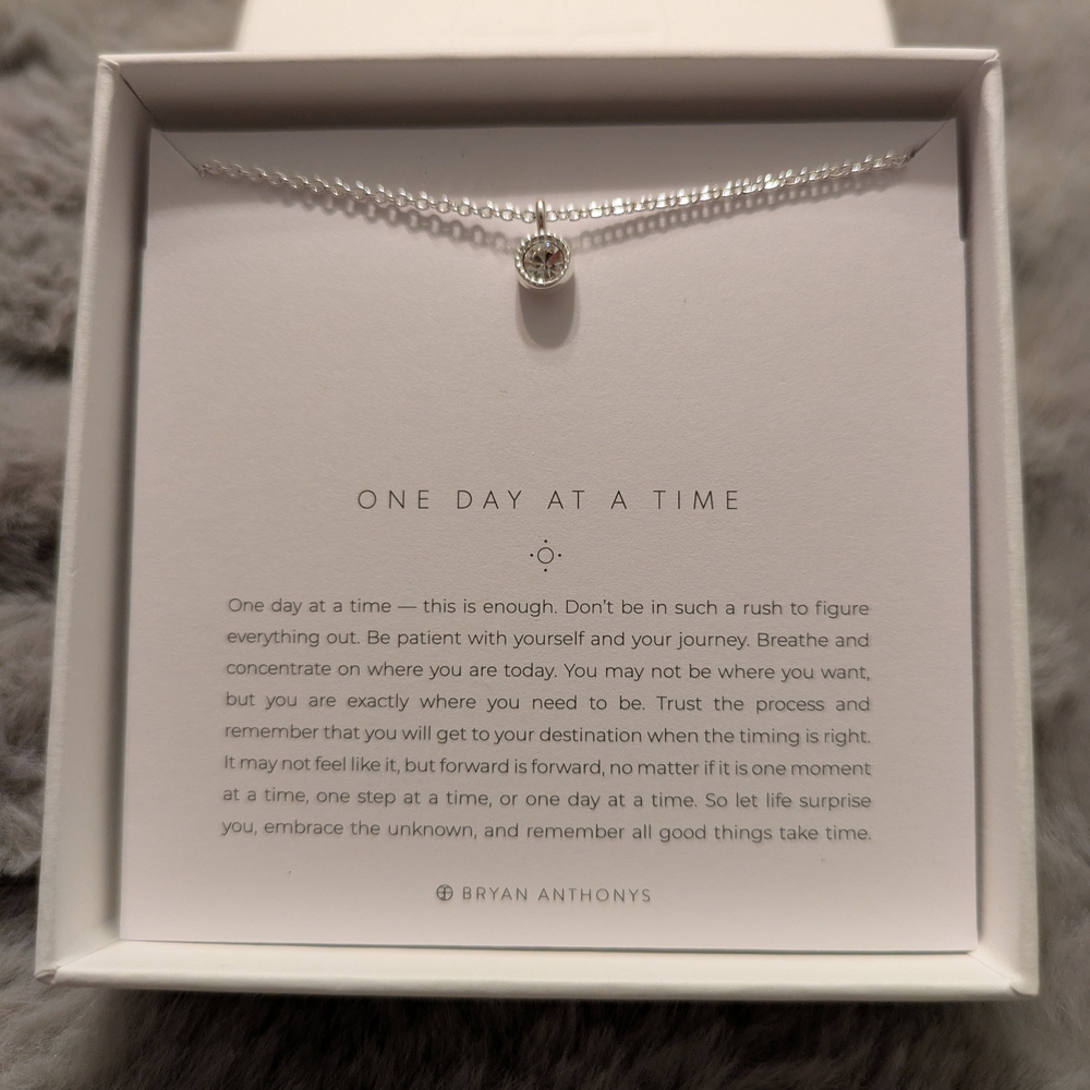 Bryan Anthonys Silver Necklace - One Day at a Time